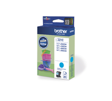 Brother B221C Druckerpatronen cy - Brother LC-221C für z.B. Brother MFCJ 880 DW, Brother DCPJ 562 DW, Brother MFCJ 1100, Brother MFCJ 1140 W