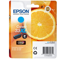 Epson E33 Druckerpatronen XL cy - Epson T3362, No. 33XL c, C13T33624010 für z.B. Epson Expression Premium XP -530, Epson Expression Premium XP -630