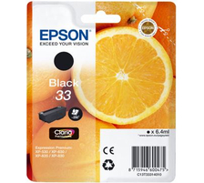 Epson E33 Druckerpatronen bk - Epson T3331, No. 33 bk, C13T33314010 für z.B. Epson Expression Premium XP -530, Epson Expression Premium XP -630
