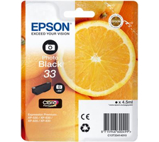 Epson E33 Druckerpatronen bkph - Epson T3341, No. 33 phbk, C13T33414010 für z.B. Epson Expression Premium XP -530, Epson Expression Premium XP -630
