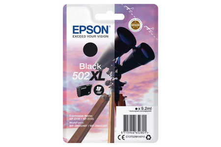 Epson E502XLBK Druckerpatronen XL bk - Epson No. 502XLBK, C13T02W14010 für z.B. Epson Expression Home XP -5100, Epson Expression Home XP -5105