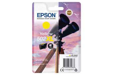 Epson E502XLY Druckerpatronen XL ye - Epson No. 502XLY, C13T02W44010 für z.B. Epson Expression Home XP -5100, Epson Expression Home XP -5105