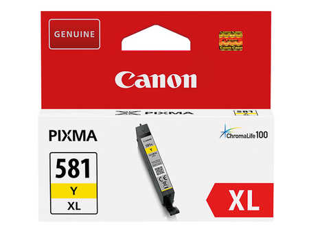 Canon C581XLY Druckerpatronen XL gelb - Canon CLI-581XLY, 2051C001 für z.B. Canon Pixma TR 8550, Canon Pixma TS 8351, Canon Pixma TS 6350 a