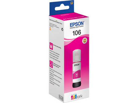 Epson E106m Druckerpatronen magenta - Epson No. 106 m, C13T00R340 für z.B. Epson EcoTank ET -7700, Epson EcoTank ET -7750, Epson EcoTank L 7160