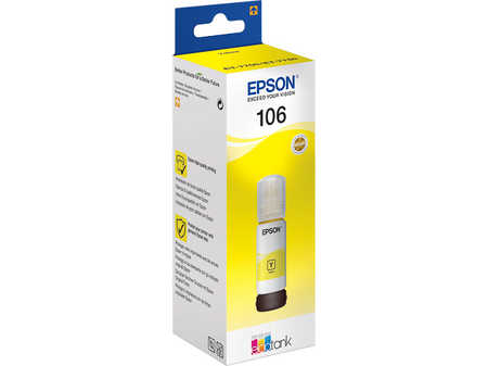 Epson E106y Druckerpatronen yellow - Epson No. 106 y, C13T00R440 für z.B. Epson EcoTank ET -7700, Epson EcoTank ET -7750, Epson EcoTank L 7160