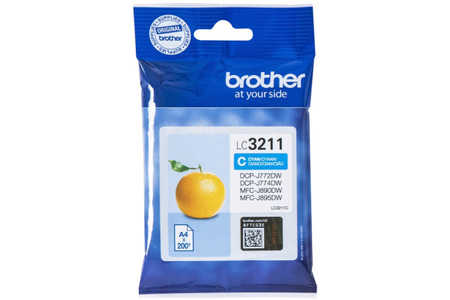 Brother B3211C Druckerpatronen c - Brother LC-3211C für z.B. Brother DCPJ 572 DW, Brother MFCJ 497 DW, Brother MFCJ 895 DW, Brother DCPJ 770