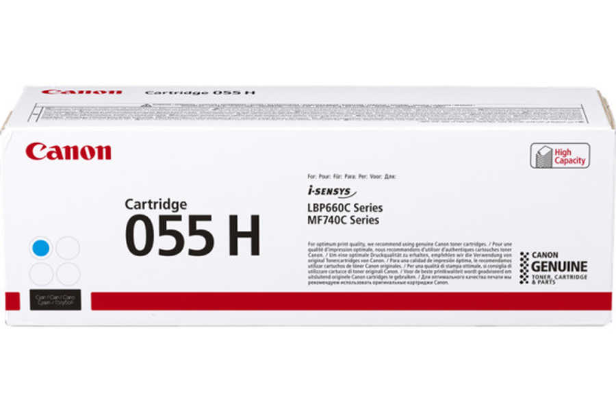 Canon H055Hc Toner XL c - Canon CRG-055H c, 3019C002 für z.B. Canon iSENSYS MF 744 Cdw, Canon iSENSYS LBP -660, Canon iSENSYS LBP -662 Cdw