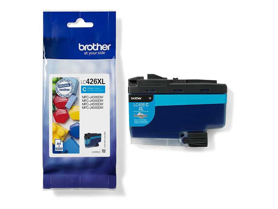 Brother B426 Druckerpatronen XL c - Brother LC426XLC für z.B. Brother MFCJ 4335 DW, Brother MFCJ 4340 DW, Brother MFCJ 4535 DW, Brother MFCJ 4540 DW
