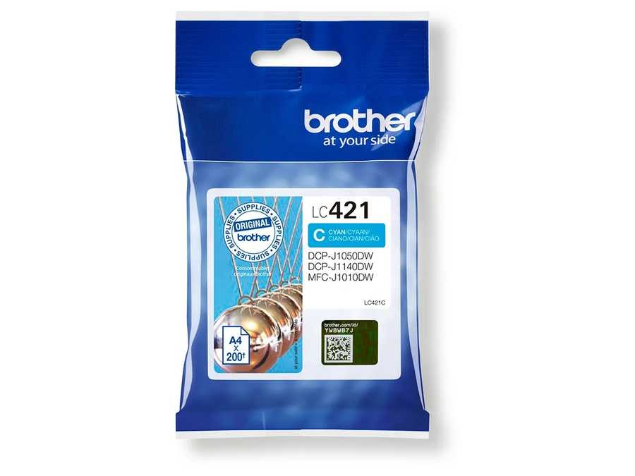 Brother B421C Druckerpatronen c - Brother LC-421C für z.B. Brother DCPJ 1050 DW, Brother DCPJ 1140 DW, Brother MFCJ 1010 DW, Brother DCPJ 1800 DW