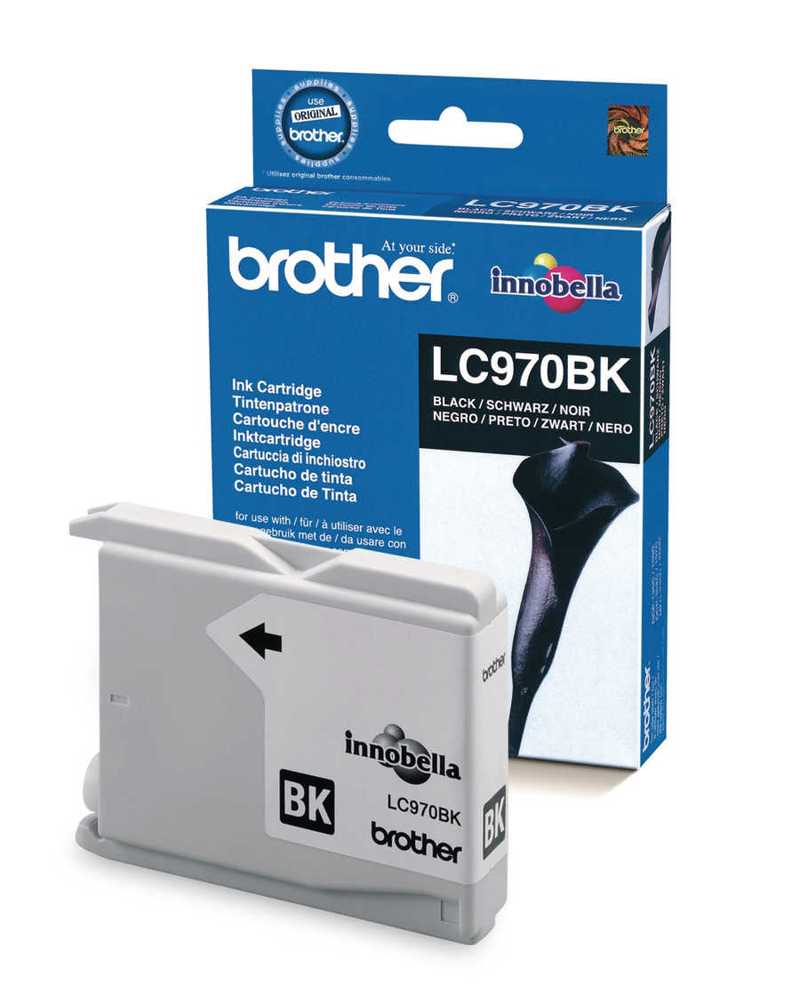 Brother B970/1000 Druckerpatronen bk - Brother LC970BK für z.B. Brother DCP -135 C, Brother DCP -150 C, Brother DCP -153 C, Brother DCP -157 C