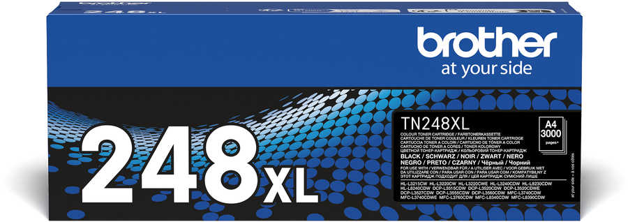 Brother B248 Toner XL bk - Brother TN248XLBK für z.B. Brother MFCL 8390 CDW, Brother MFCL 3740 CDW, Brother DCPL 3520 CDW, Brother MFCL 3740