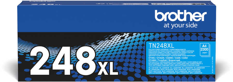 Brother B248 Toner XL c - Brother TN248XLC für z.B. Brother DCPL 3560 CDW, Brother MFCL 8390 CDW, Brother HLL 3220 CW, Brother MFCL 3760 CDW