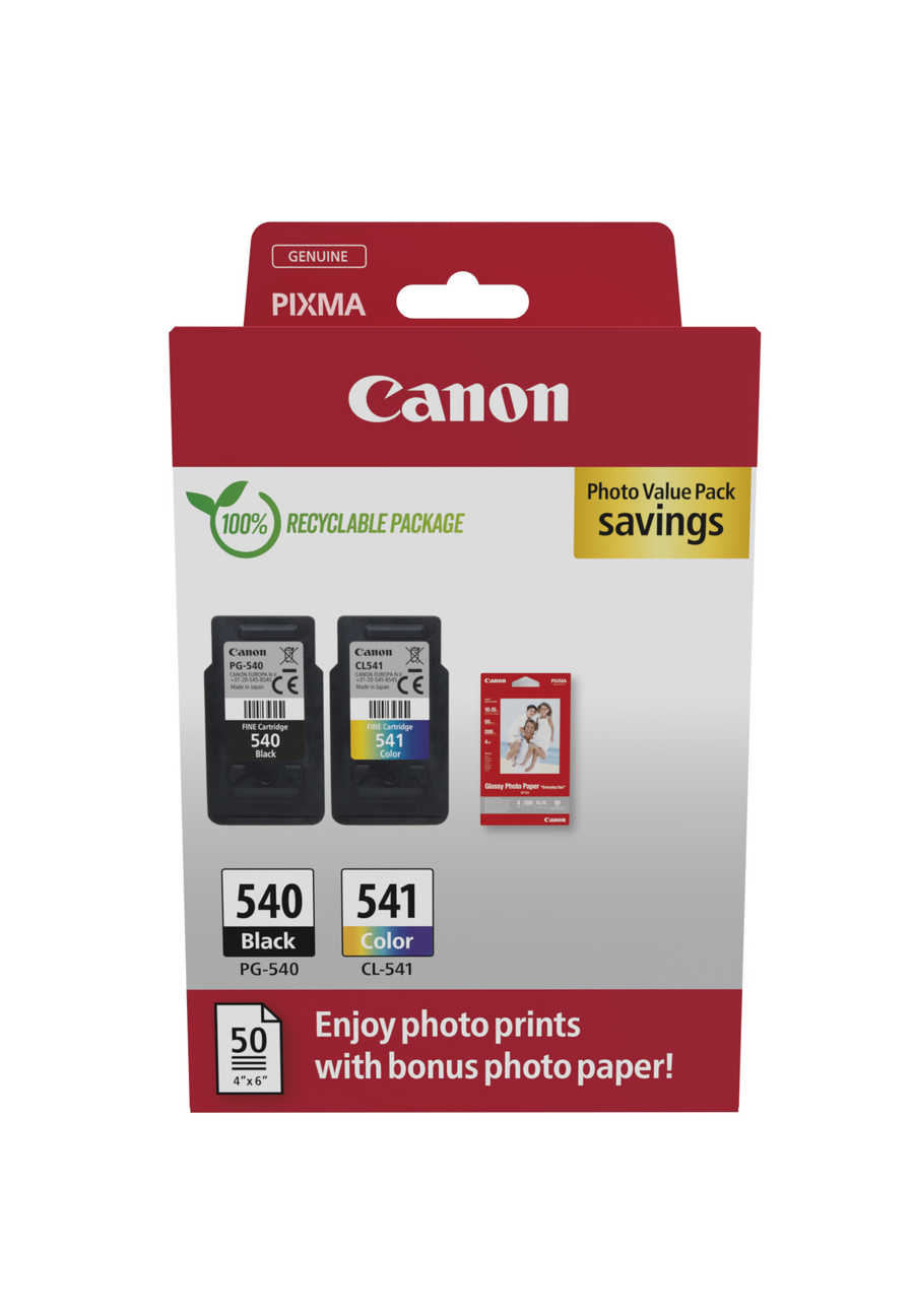 Canon C540/541 Druckerpatronen (bk, c) - Canon PG540/CL541a, 5225B013 für z.B. Canon Pixma TS 5150, Canon Pixma TS 5100, Canon Pixma TS 5151