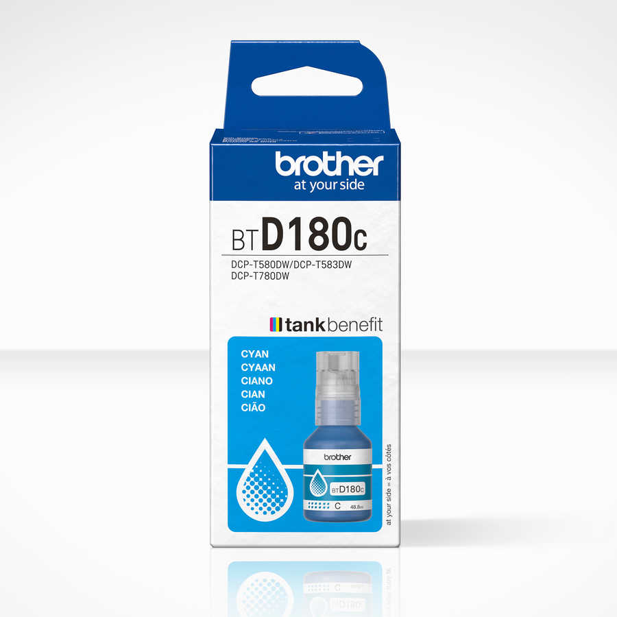 Brother B180 Druckerpatronen cyan - Brother BTD180C für z.B. Brother DCPT 580 DW, Brother DCPT 580, Brother DCPT 583 DW, Brother DCPT 780 DW