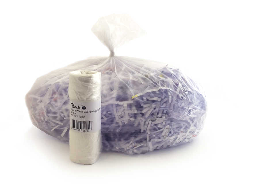 Peach Abfallsäcke Aktenvernichter, 50 Stück
