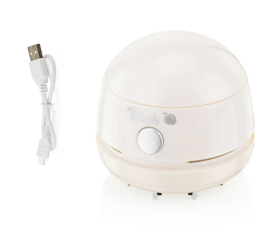 Peach PA131 Mini Staubsauger | Betrieb über USB Kabel | hohe Saugkraft | weiss | PA131-WH