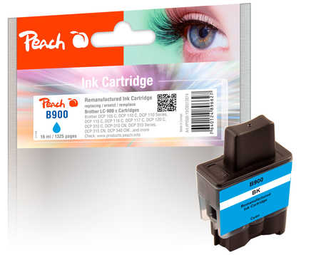 Peach B900 C Druckerpatrone cy ersetzt Brother LC-900C für z.B. Brother DCP -105 C, Brother DCP -110 C, Brother DCP -110, Brother DCP -115 C