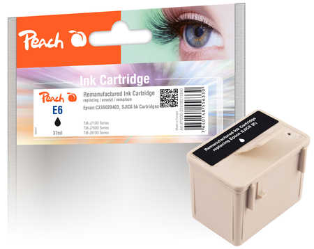 Peach ESJIC6/7 Druckerpatrone bk ersetzt Epson SJIC6BK, C33S020403 für z.B. Epson TMJ 7100, Epson TMJ 7600