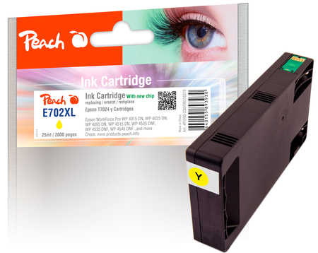 Peach E70 Druckerpatrone XL ye ersetzt Epson T7024 y, C13T70244010 für z.B. Epson WorkForce Pro WP -4015 DN, Epson WorkForce Pro WP -4025 DW