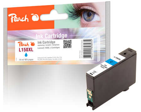 Peach L150 XLC Druckerpatrone XL cy ersetzt Lexmark No. 150XLC, 14N1615E, 14N1642 für z.B. Lexmark Interpret S 415, Lexmark Intuition S 515