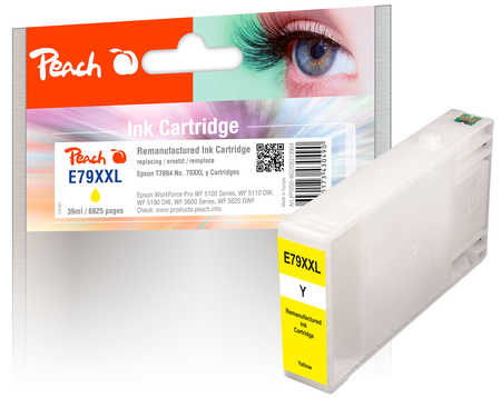 Peach E79 XXLy Druckerpatrone XXL ye ersetzt Epson No. 79XXL y, C13T78944010 für z.B. Epson WorkForce Pro WF -5100, Epson WorkForce Pro WF -5110 DW