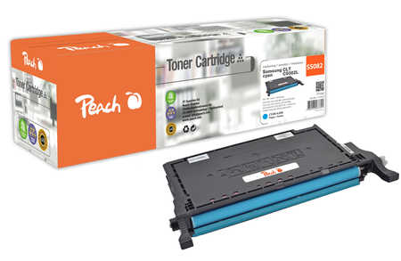 Peach S5082 Toner XL cy ersetzt Samsung CLT-C5082L/ELS, SU055A für z.B. Samsung CLP -620, Samsung CLP -620 ND, Samsung CLP -670