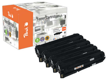 Peach S506 4 Toner XL (bk, c/m/y) ersetzt Samsung CLT-506L für z.B. Samsung CLP -680, Samsung CLP -680 DW, Samsung CLP -680 ND