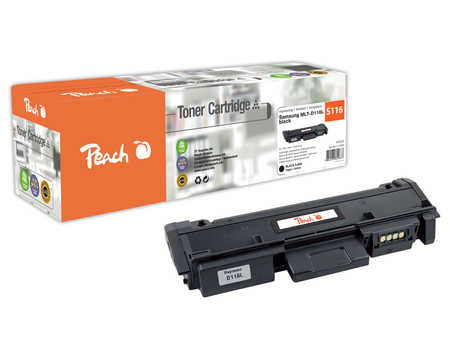 Peach S116 Toner XL bk ersetzt Samsung MLT-D116L/ELS, SU828A für z.B. Samsung SLM 2620, Samsung SLM 2620 D, Samsung SLM 2620 ND