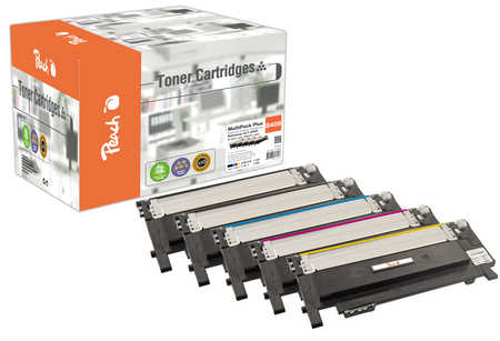 Peach S406 5 Toner (2*bk, c/m/y) ersetzt Samsung CLT-P406C/ELS, SU375A für z.B. Samsung Xpress C 460, Samsung Xpress C 460 W, Samsung CLP -360