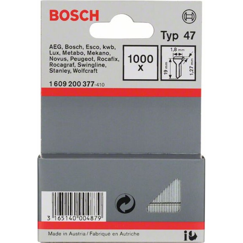 Bosch 1000 Nägel 19 mm