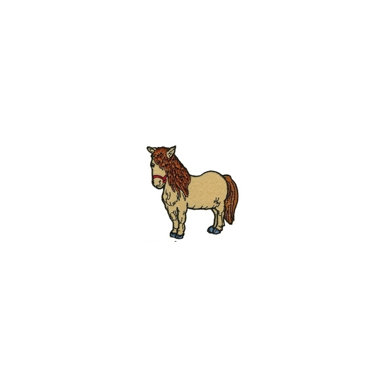 Applikation Pferd 1,beige