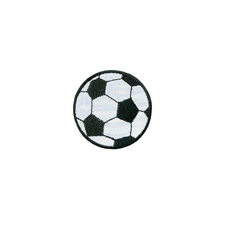 Applikation Reflex Fußball, 4,5cm Durchmesser