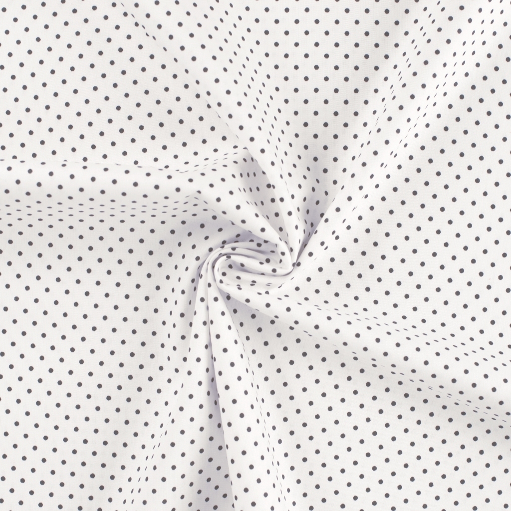 Baumwoll Popeline The Dots, weiß