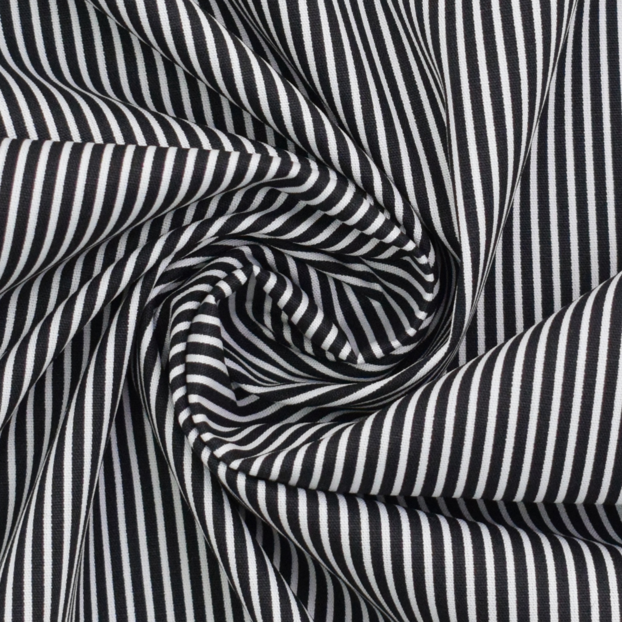 Baumwoll Popeline The Stripes, schwarz