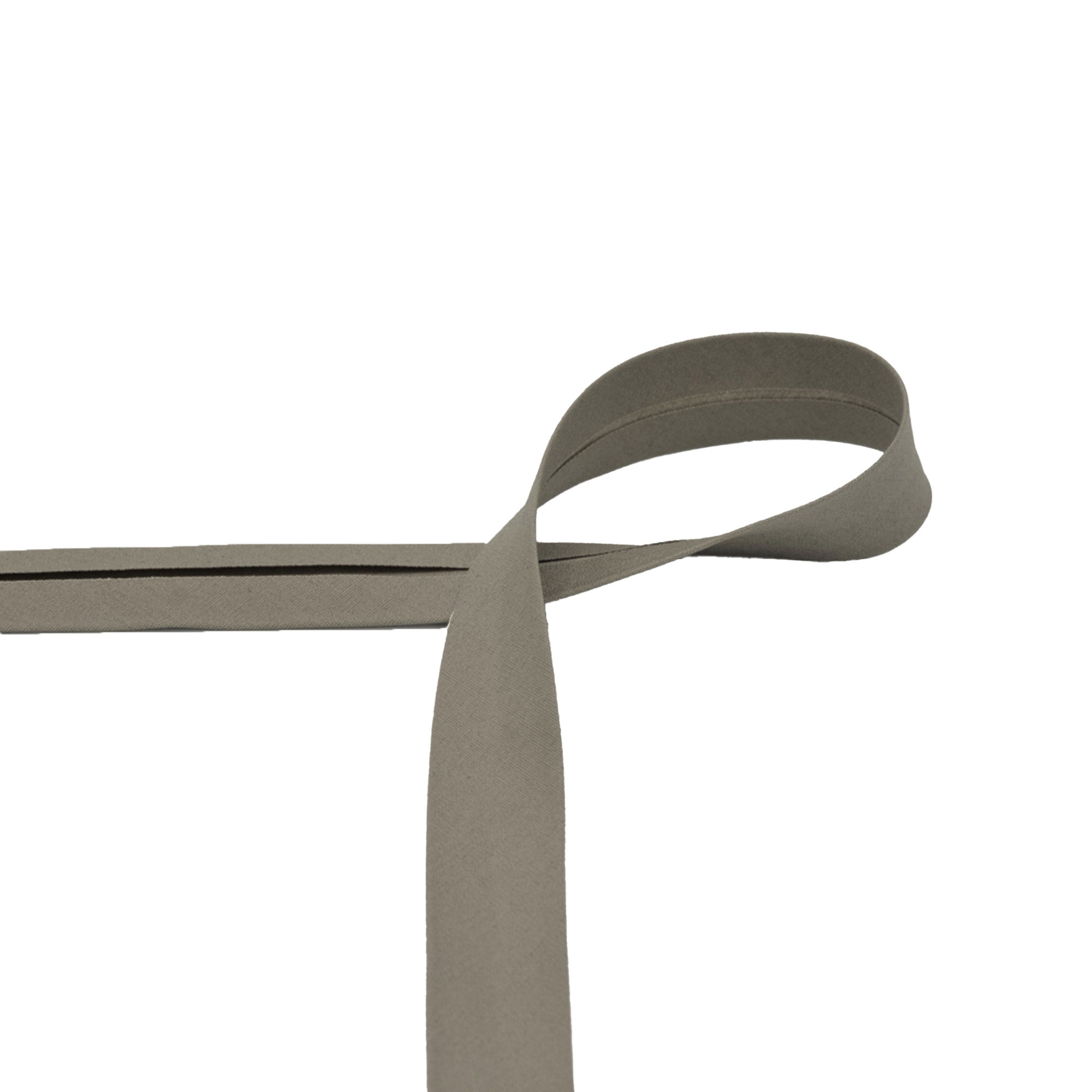 Baumwoll Schrägband 20 mm, taupe