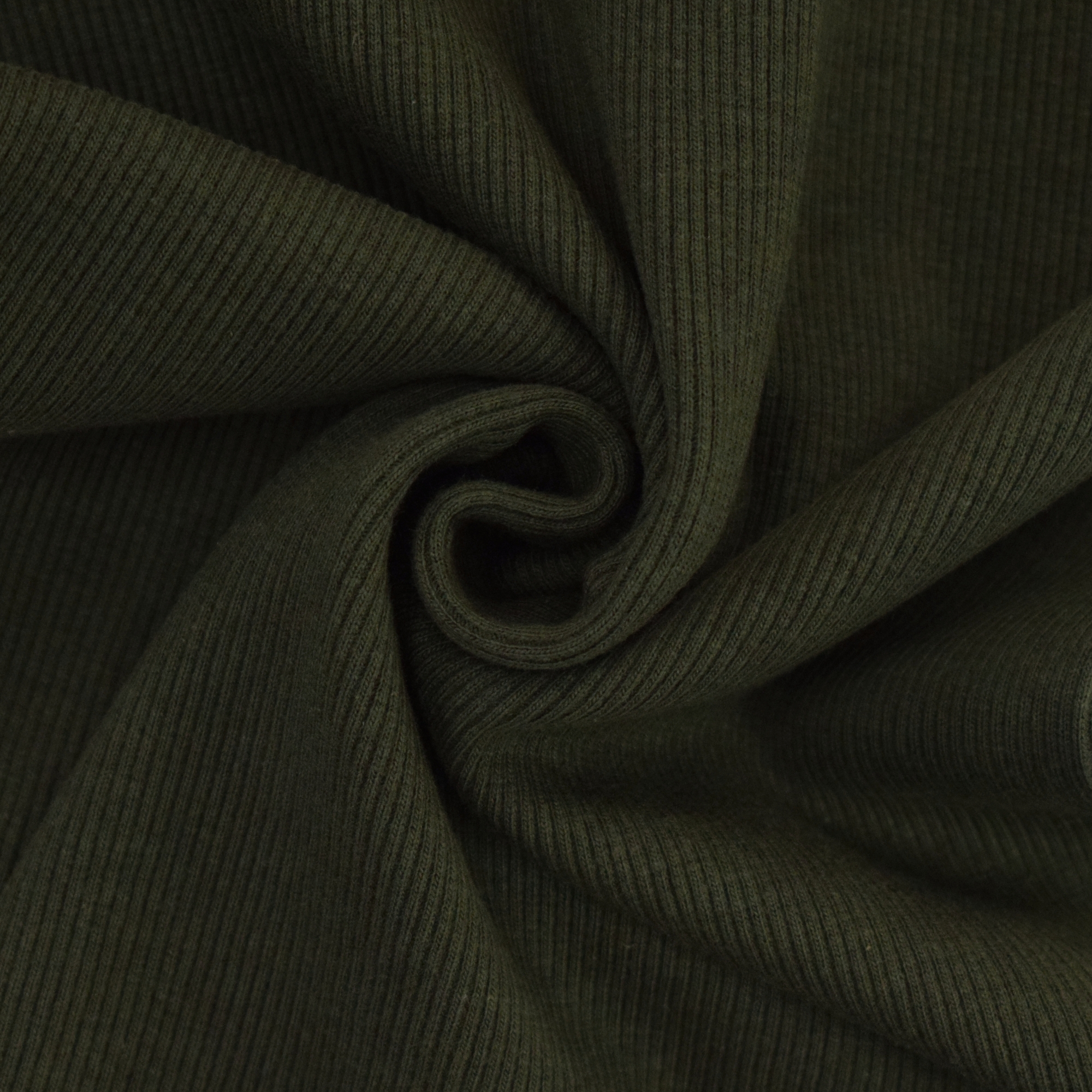 Bündchenstoff gerippt army