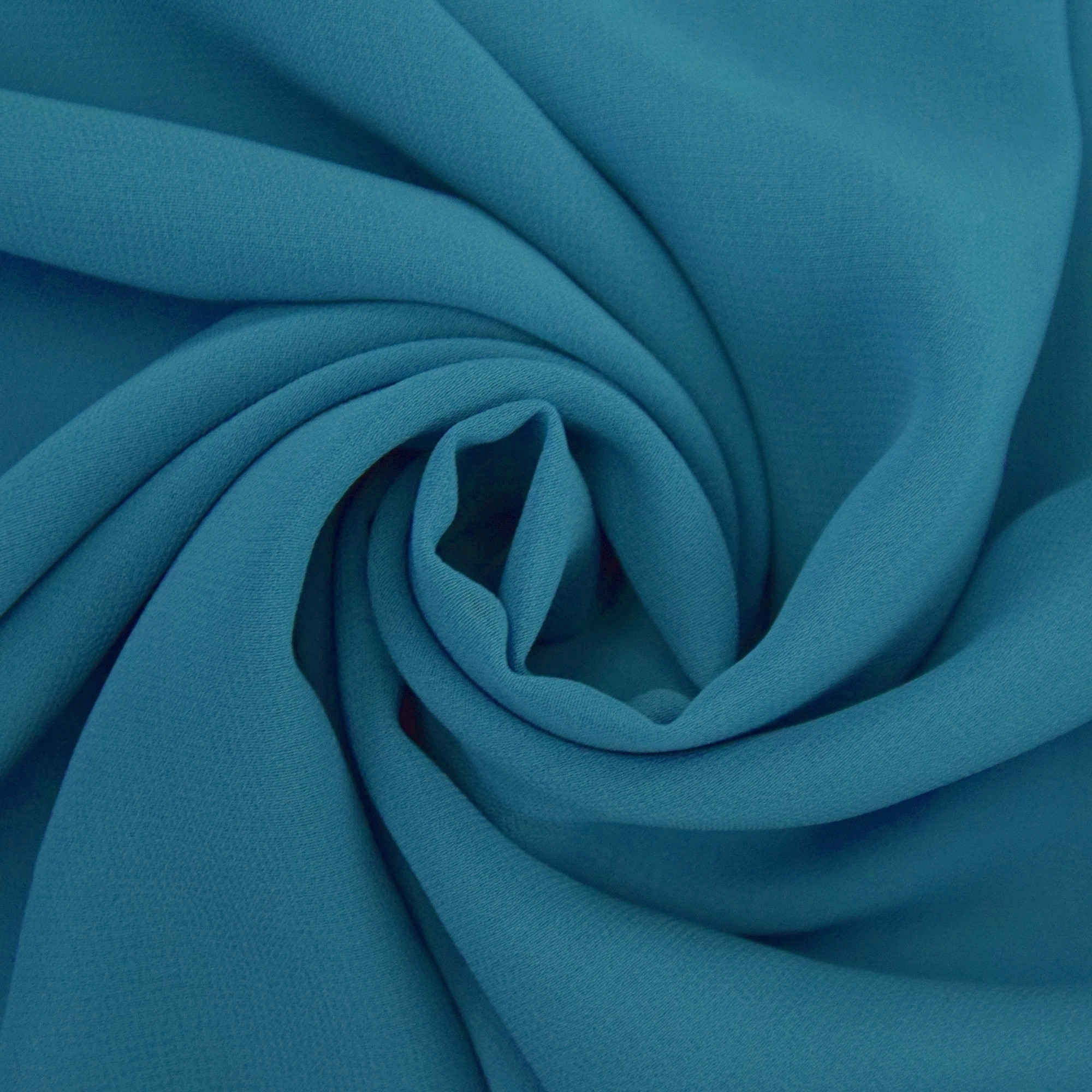 Chiffon uni, dunkeltürkis