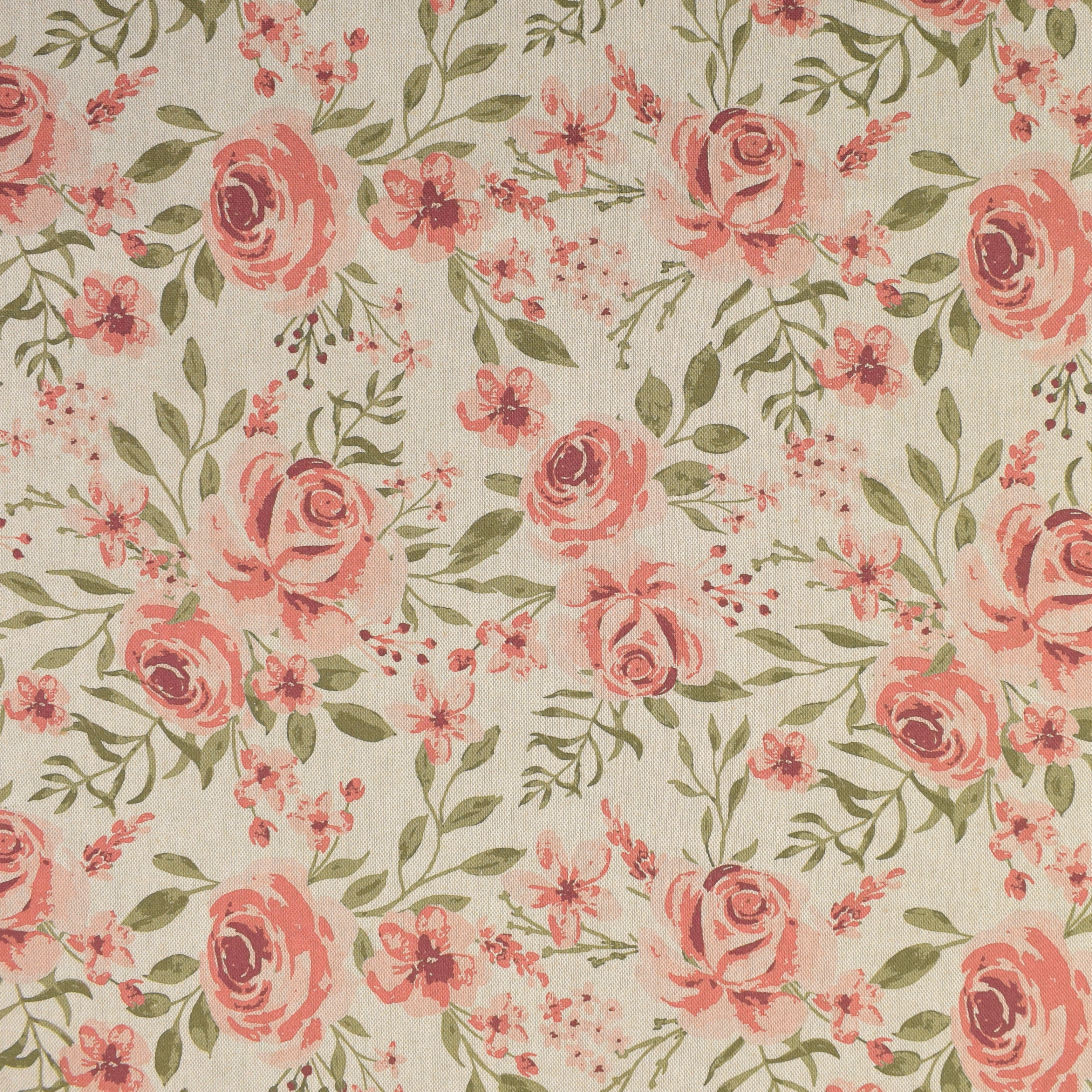 Dekostoff Halbpanama Rosen, beige