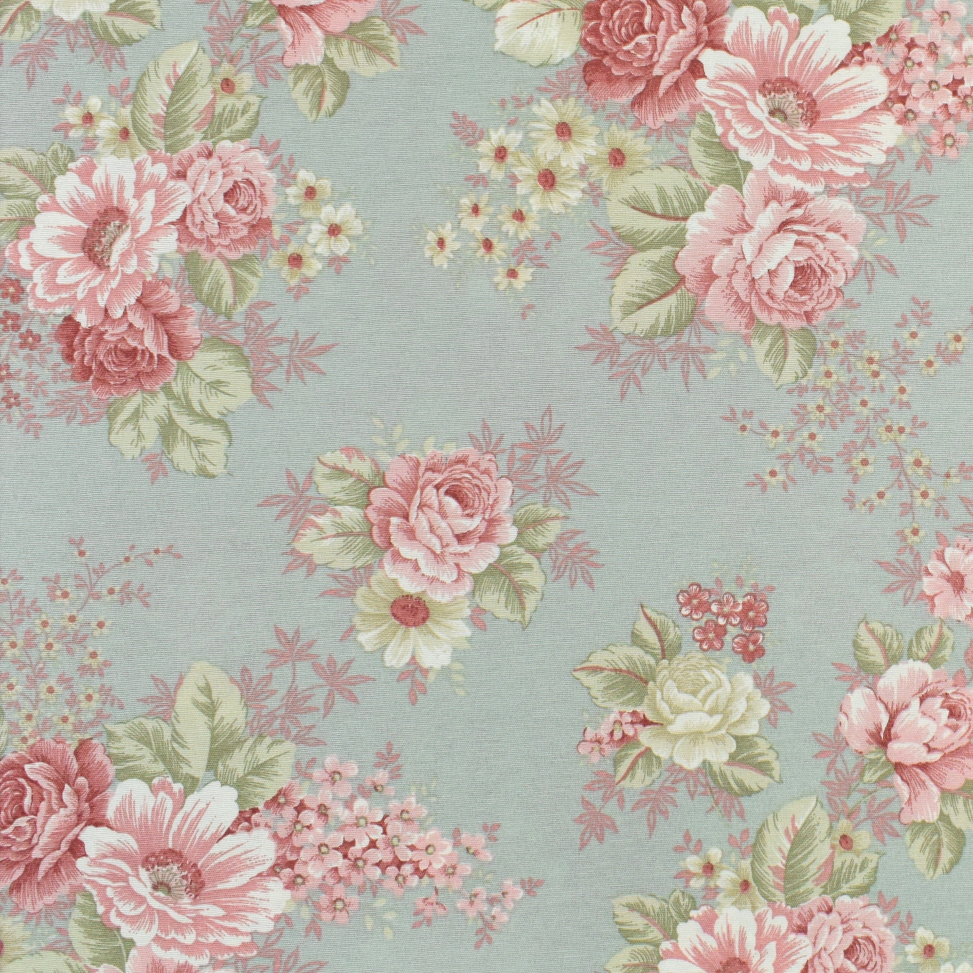 Dekostoff Ottoman Vintage Rosen, altmint