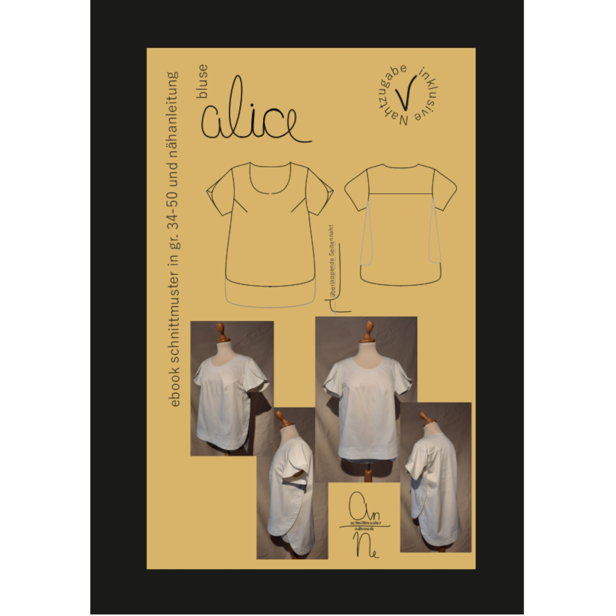 E-Book An-Ne Schnittmuster Bluse Alice