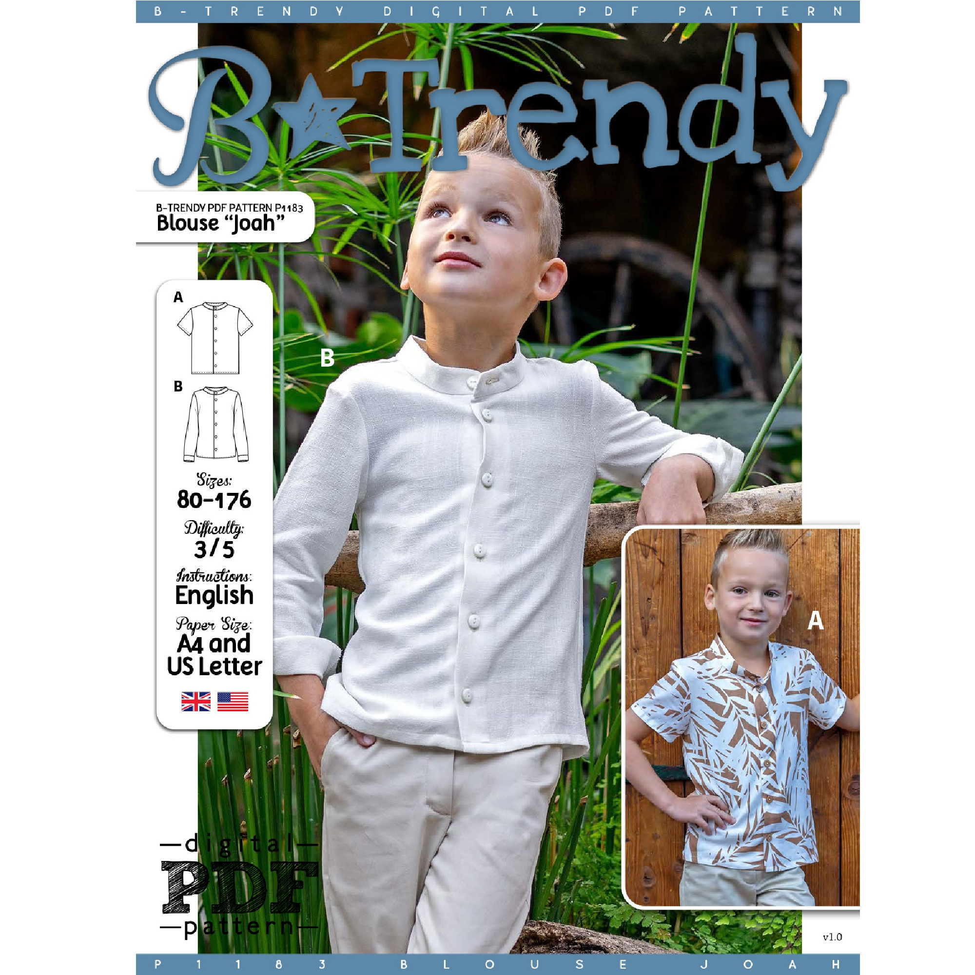 E-Book B-Trendy P1183 Hemd Joah