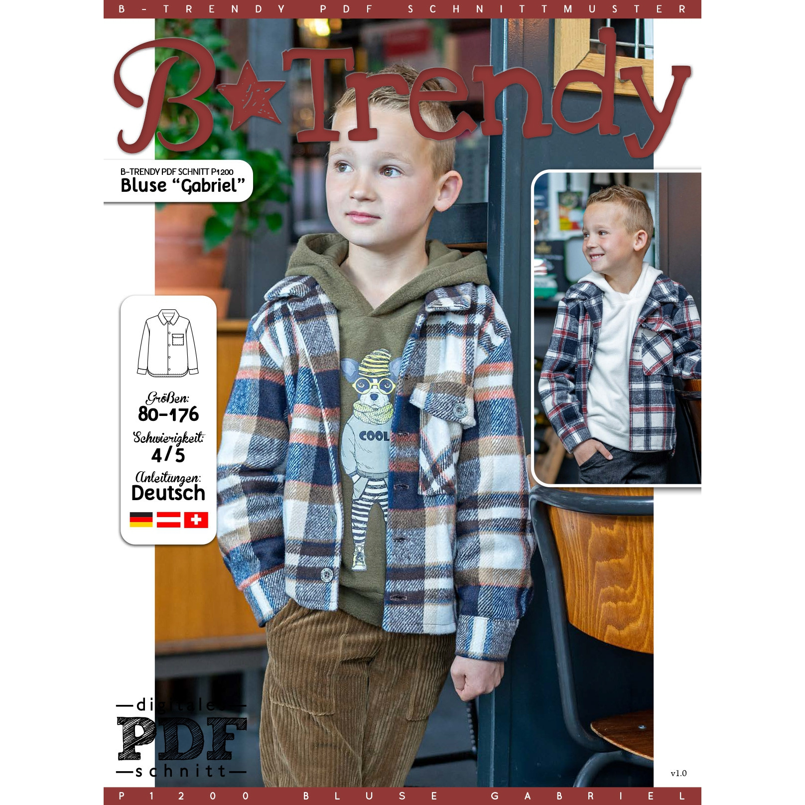 E-Book B-Trendy P1200 Bluse/Hemd Gabriel