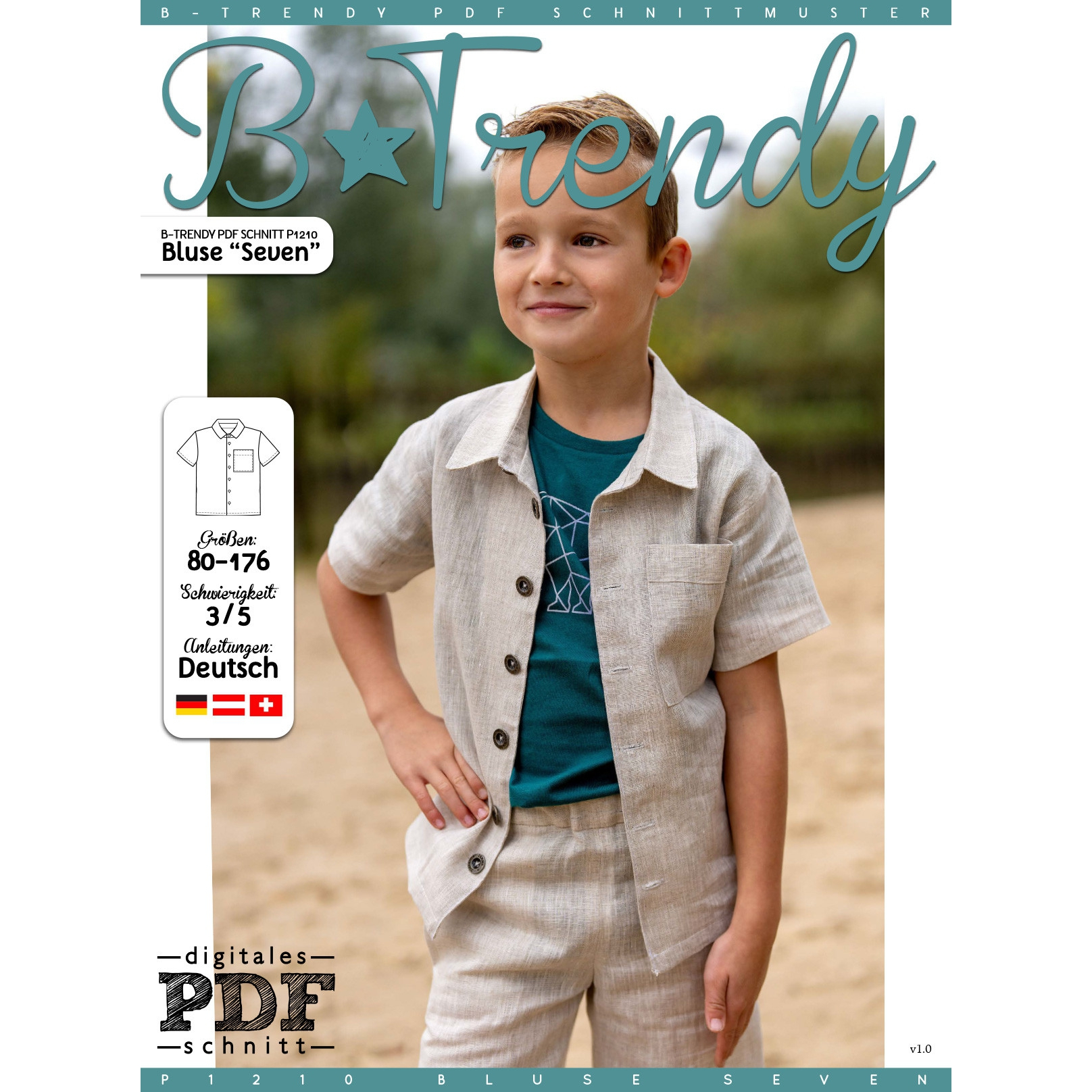 E-Book B-Trendy P1210 Bluse / Hemd Seven Kids