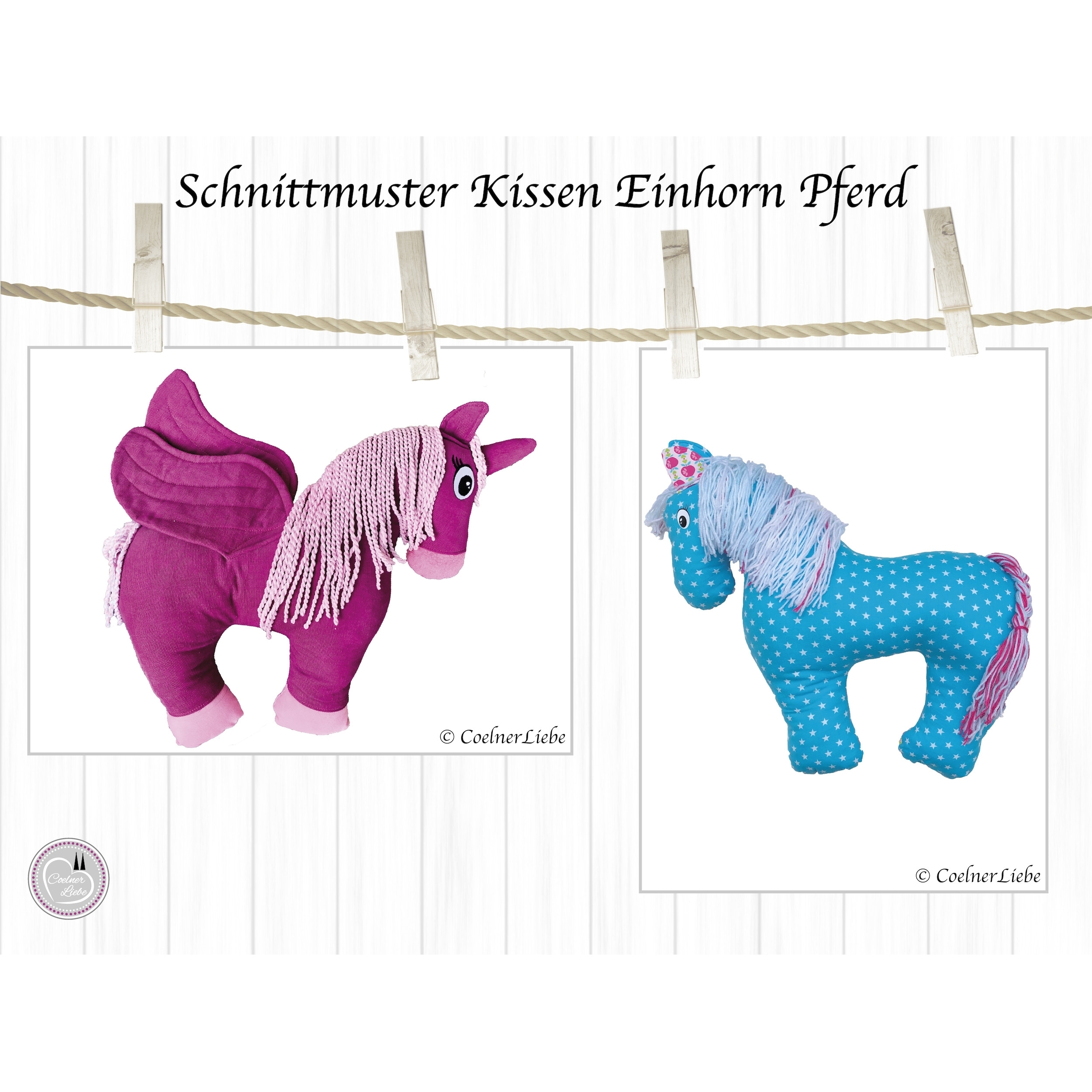 E-Book CoelnerLiebe Nackenkissen Pferd/Einhorn