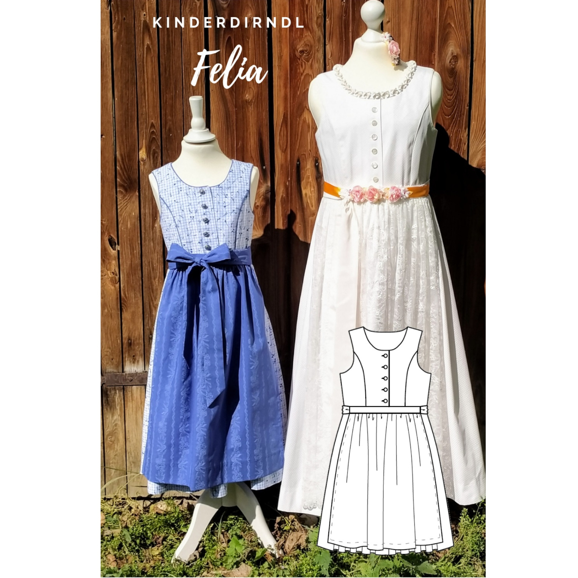 E-Book Dirndl Schnitte Kinderdirndl Felia