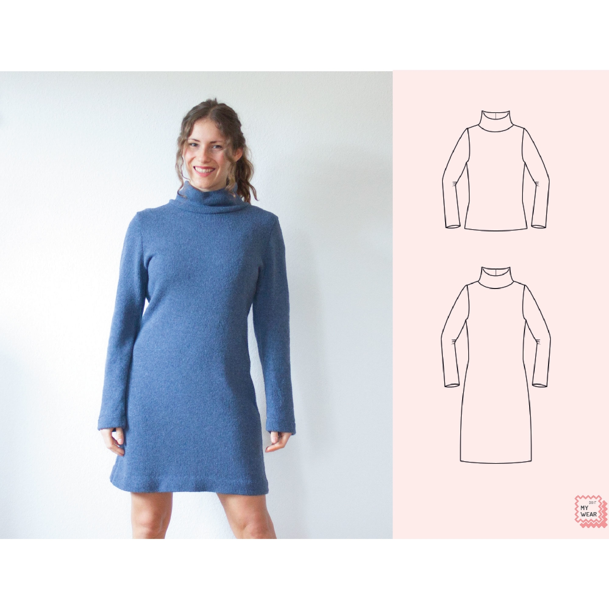 E-Book DoitMyWear Strickkleid Falum