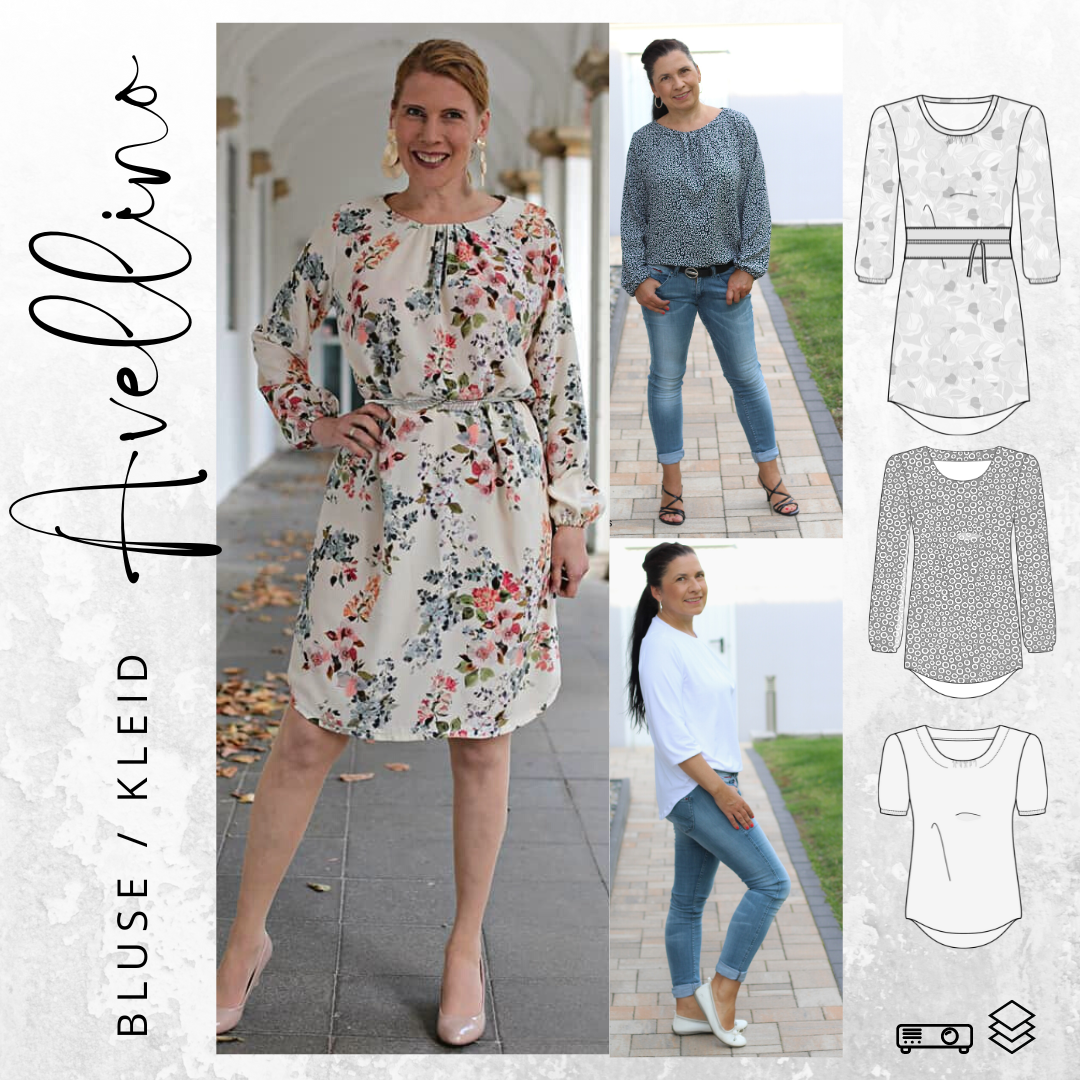 E-Book drei eM's Bluse Avellino