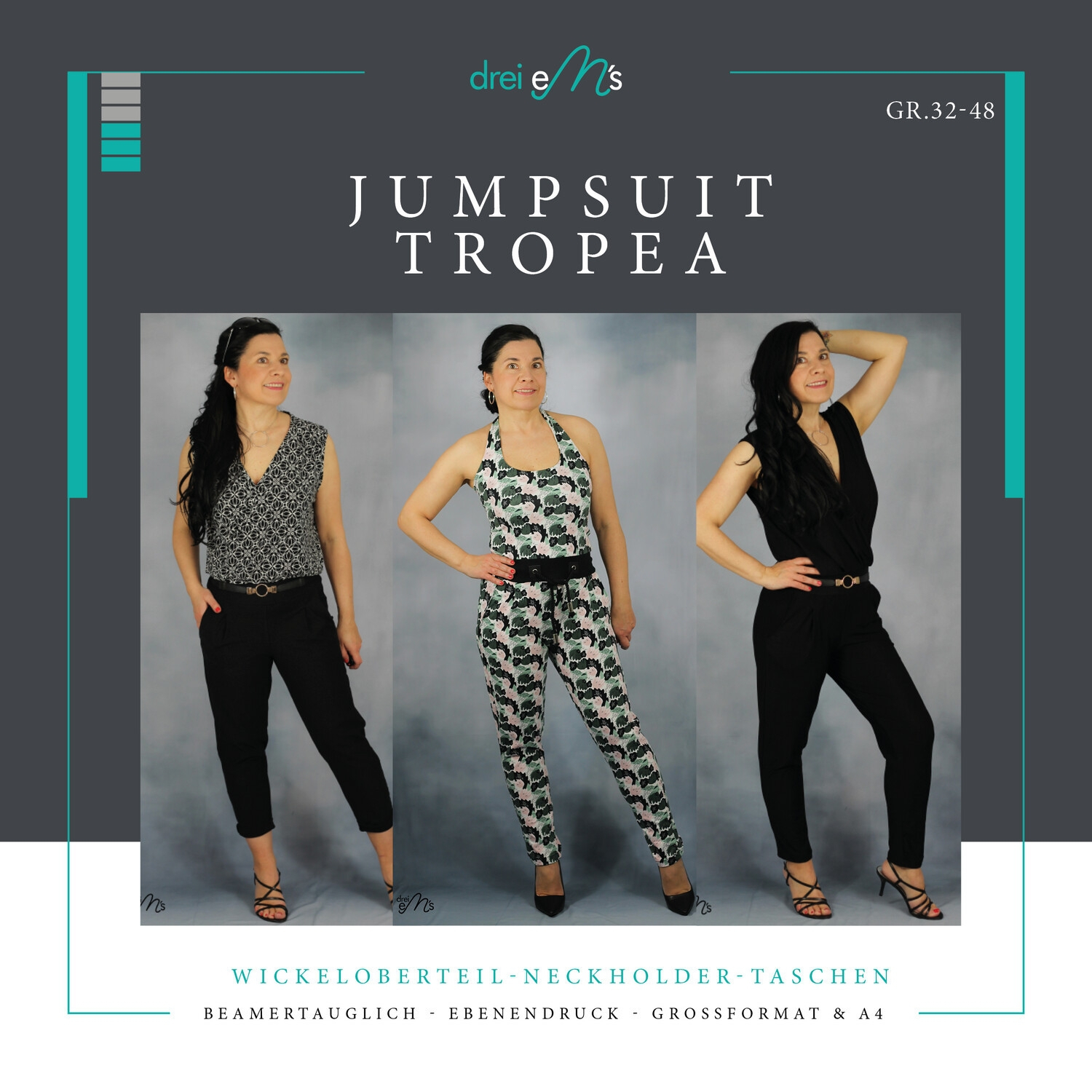 E-Book drei eM's Jumpsuit TROPEA