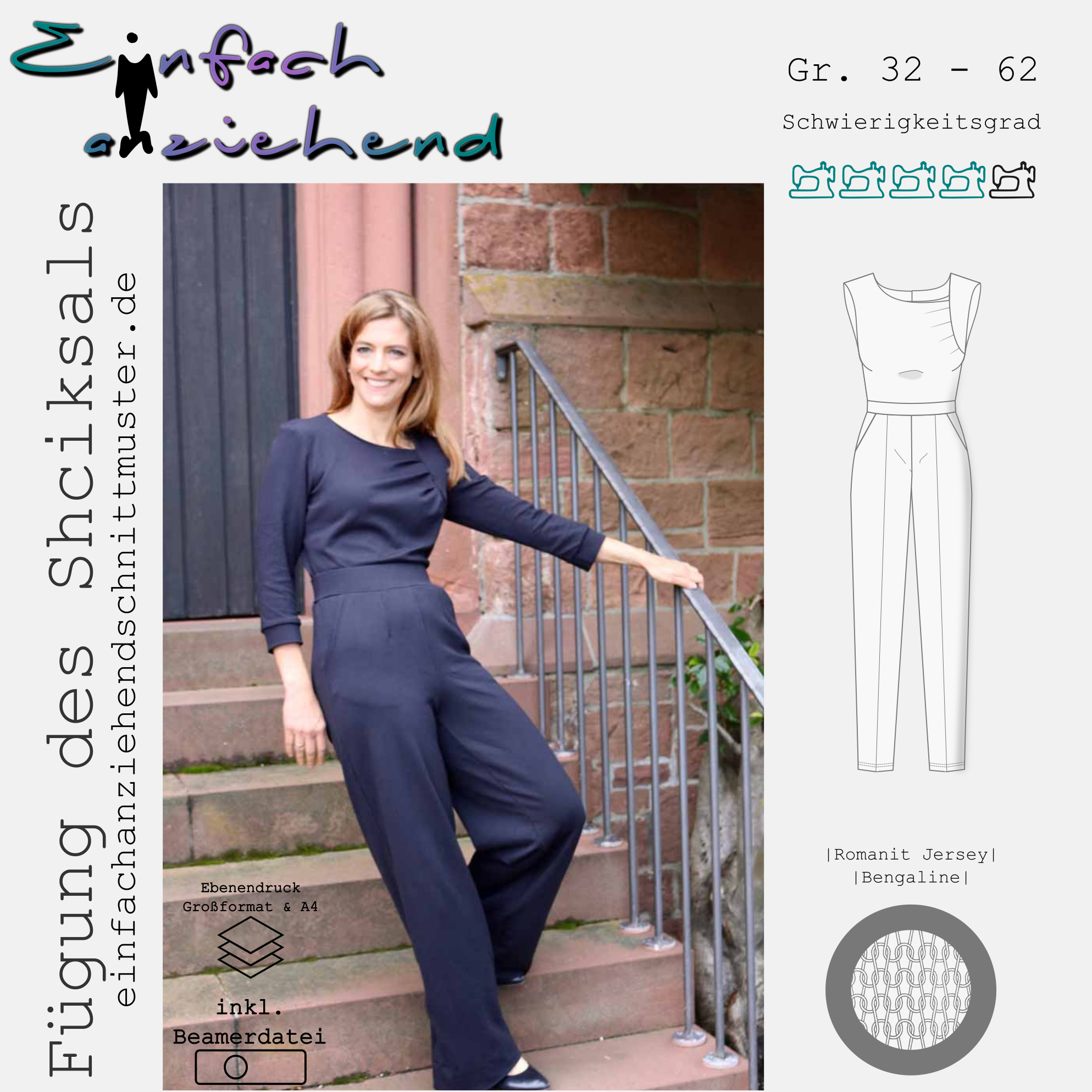 E-Book Einfach anziehend Jumpsuit Fügung des Schicksals