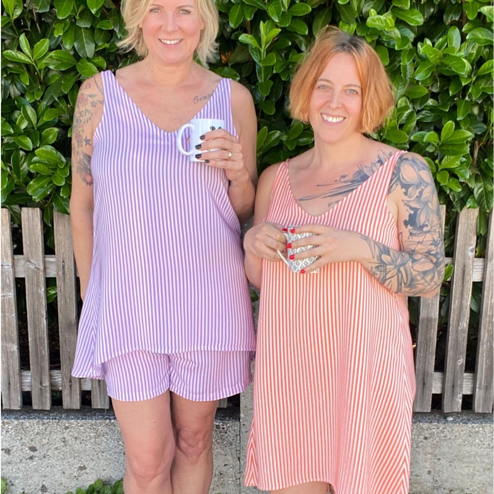 E-Book Erbsünde Damen Pyjama / Nachthemd Liberdade